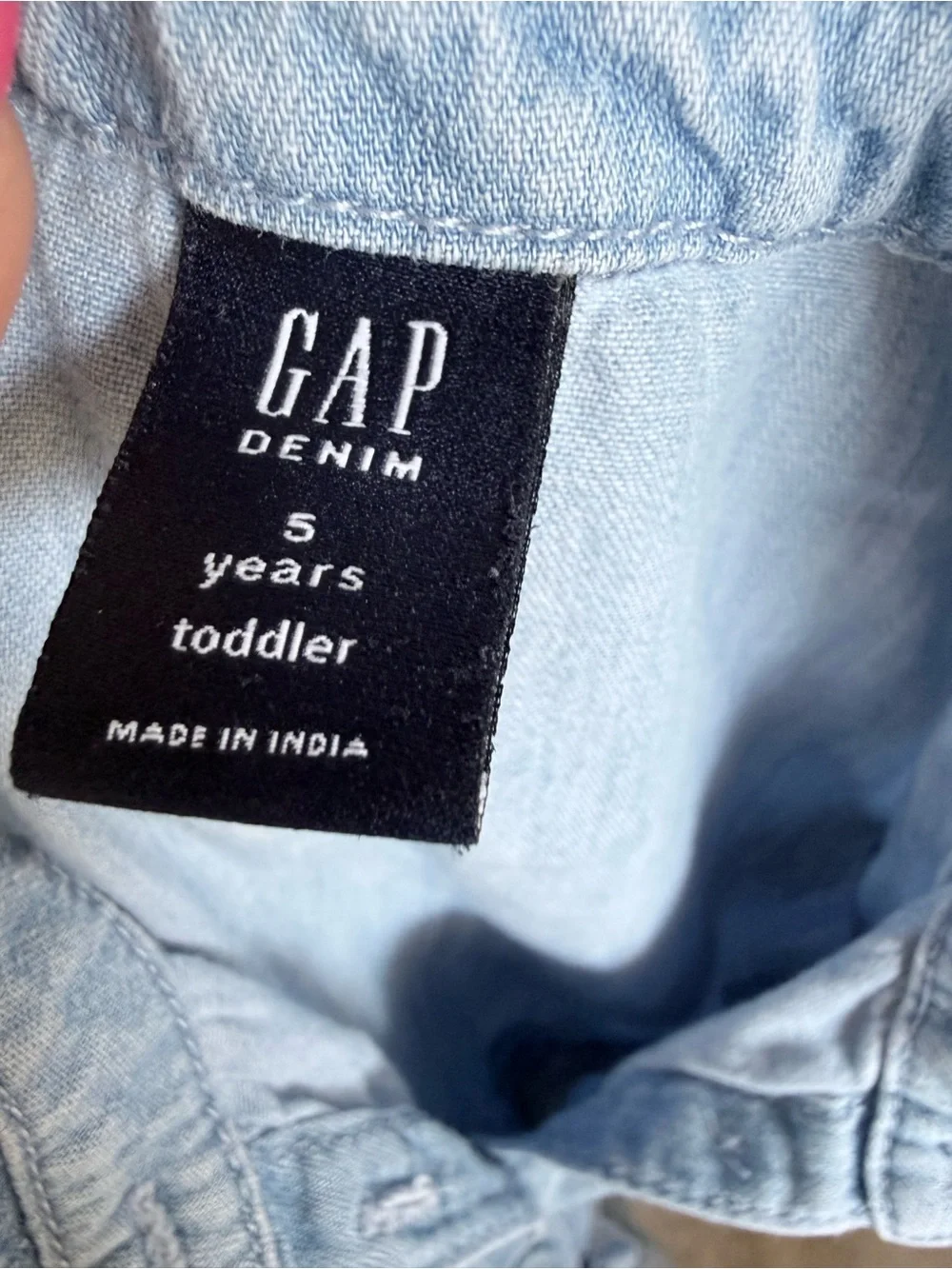 GAP Light Blue Denim Dress for Girls